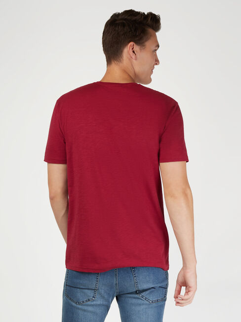 SS Pablo Slub Basic Tee, Ruby, hi-res