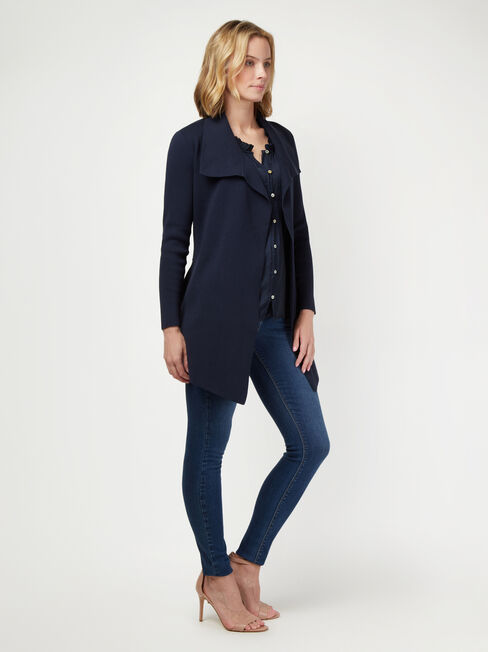 Giselle Waterfall Cardigan, Blue, hi-res