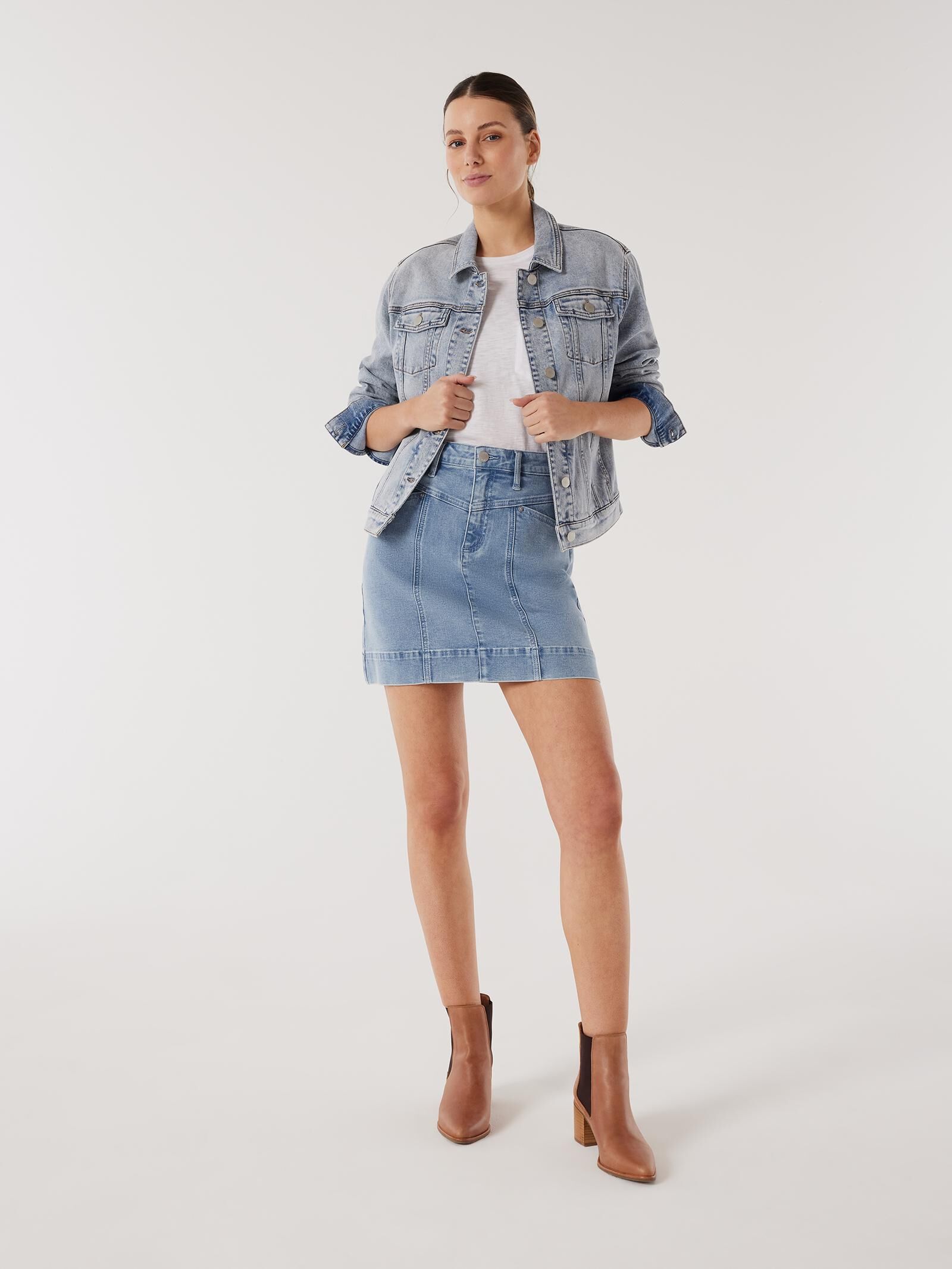Denim deals skirt jeanswest