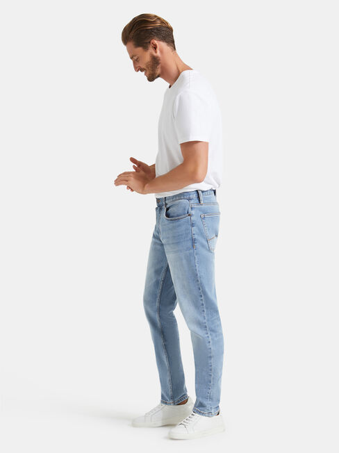 Slim Tapered Jeans Modern Blue, Light Indigo, hi-res
