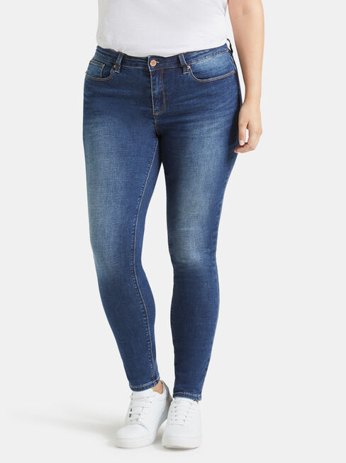 Curve Embracer Skinny Jeans Mid Vintage