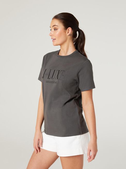 J-Luxe T-Shirt, Charcoal, hi-res