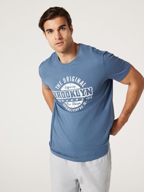 SS Brooklyn Print Crew Tee