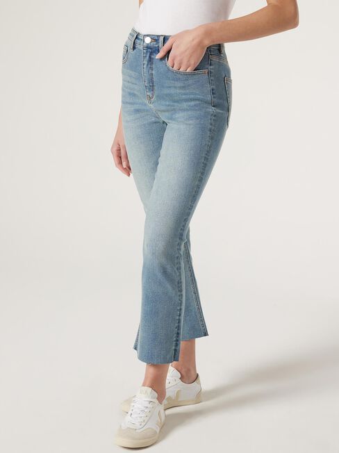 Emma Cropped Bootcut Jean, Vintage Indigo, hi-res