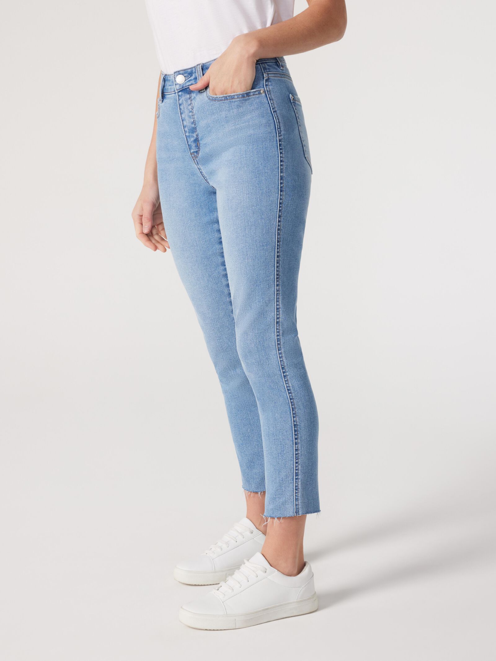 Izzy high rise top slim cropped jeans
