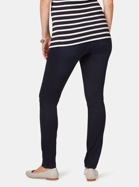 Maternity Skinny jeans Indigo Ink / Elastic ins, Dark Indigo, hi-res