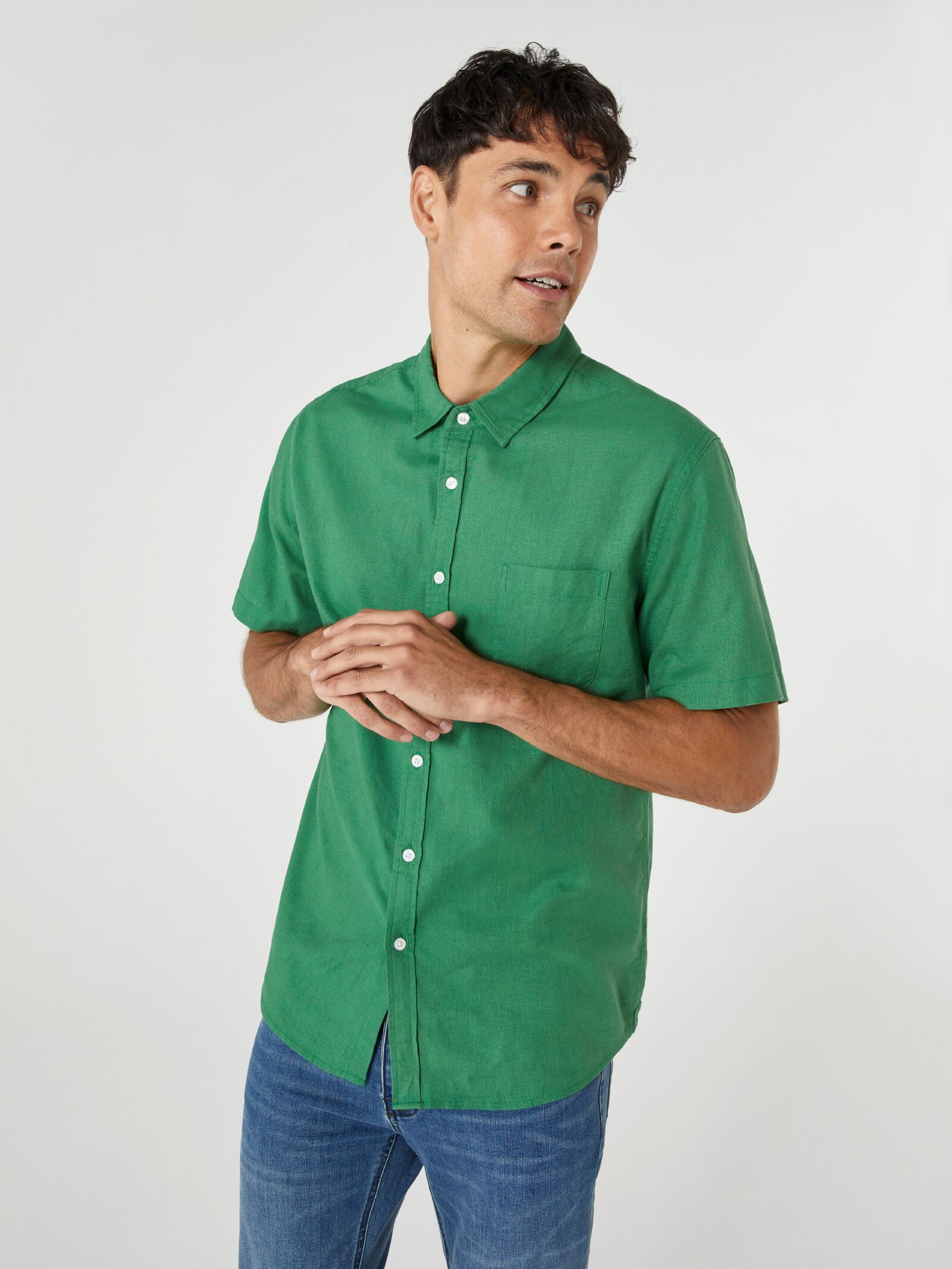 SS Eli Textured Shirt Jeanswest