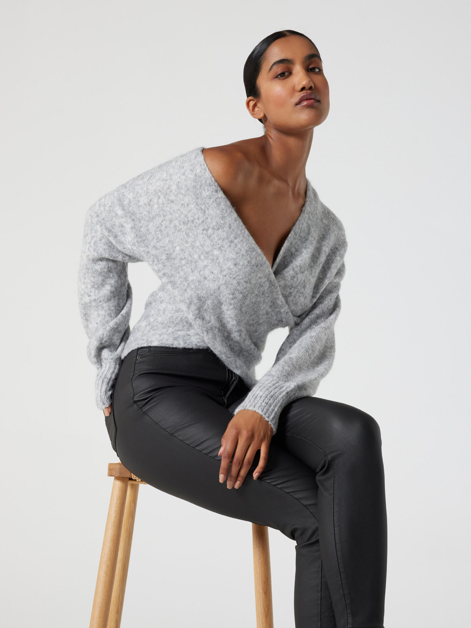Charlotte Cross Over Knit Jeanswest