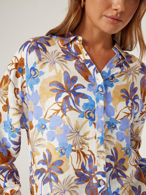 Ember Relaxed Shirt, Print, hi-res
