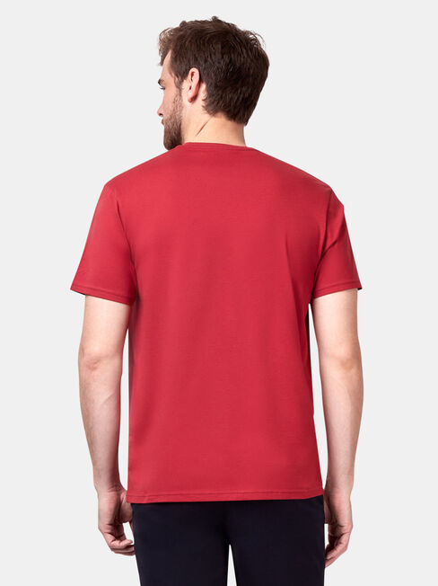 Preston Short Sleeve Basic Pocket Tee, Red, hi-res