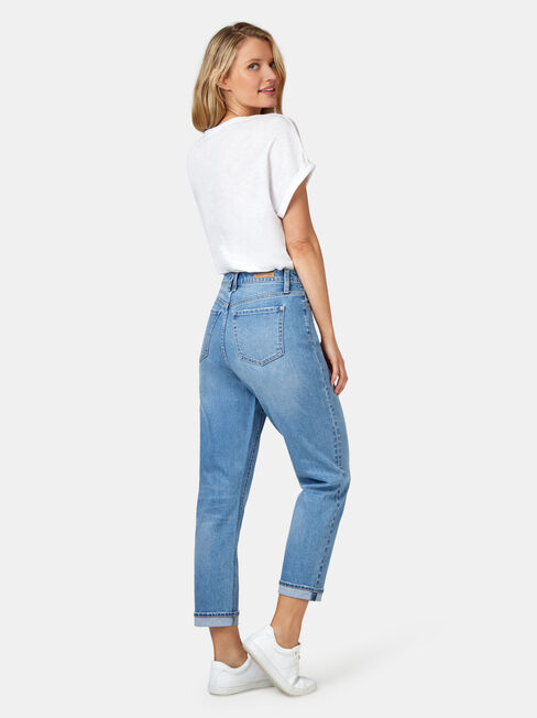 Mom Jeans, Light Indigo, hi-res