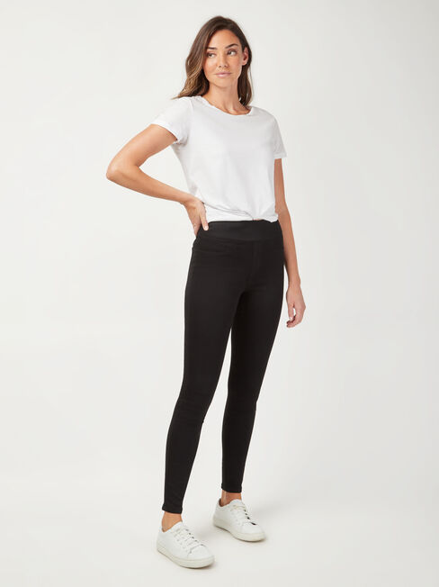 Tessa J-Luxe Skinny Jeans Black, Black, hi-res