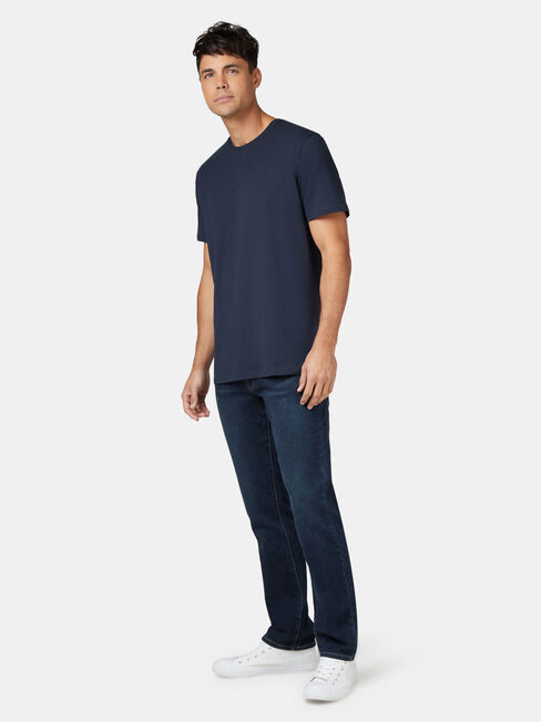 Basic Short Sleeve Tee, Navy, hi-res