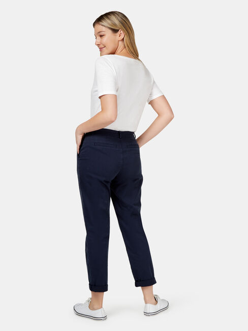 Avril Chino Pant, Blue, hi-res