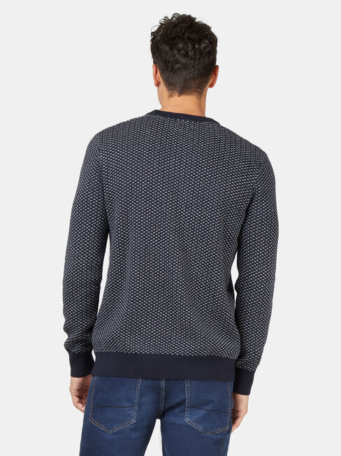 Bailey Crew Neck Knit, Blue, hi-res