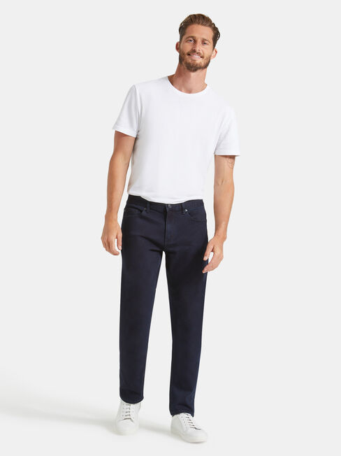 Slim Tapered Jeans Coated Ink
