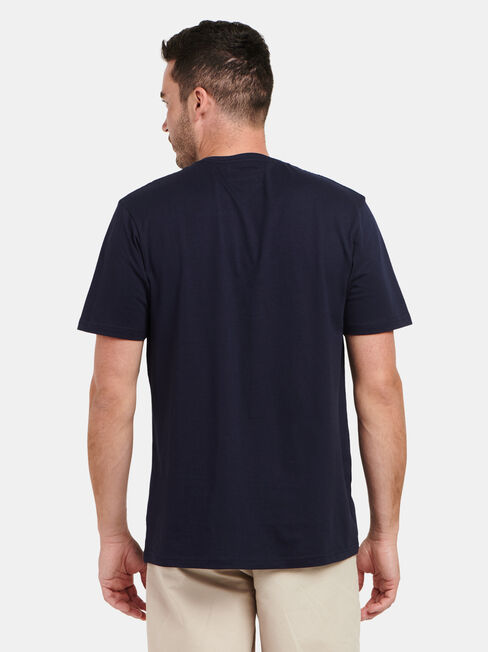 Dylan Short Sleeve Print Crew Tee, Blue, hi-res