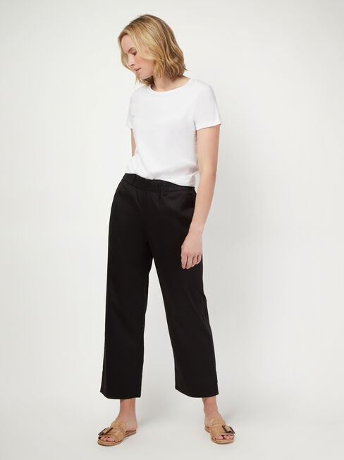 Tia Tapered Pant, Black, hi-res