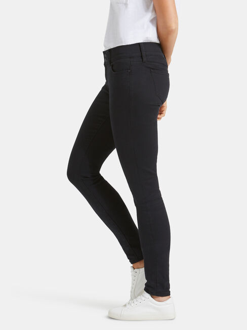 Hip Hugger Skinny Jeans Black Night, Black, hi-res