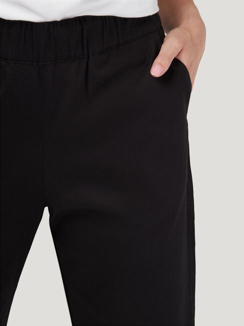 Tia Tapered Pant, Black, hi-res