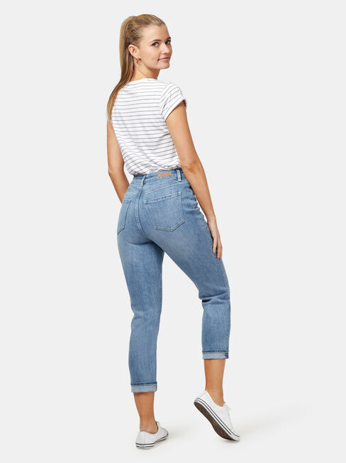 Ava Mom Jean, Light Indigo, hi-res
