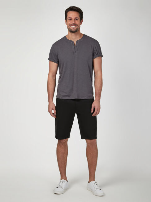 Benjamin Black Denim Short, Black, hi-res