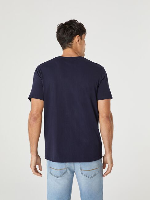 SS Jameson Print Crew Tee, Blue, hi-res