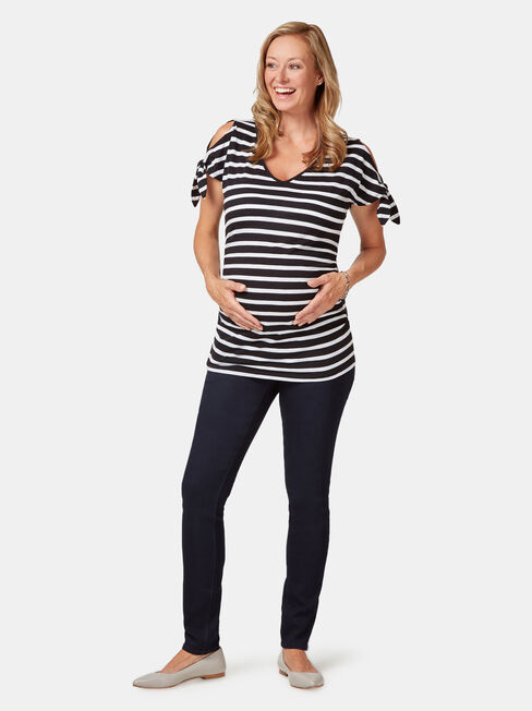 Maternity Skinny jeans Indigo Ink / Elastic ins, Dark Indigo, hi-res