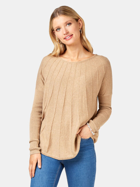 Mia Swing Pullover, Brown, hi-res