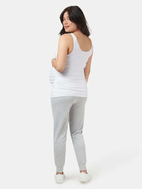 Louisa Drop Crotch Jersey Pant, Grey, hi-res
