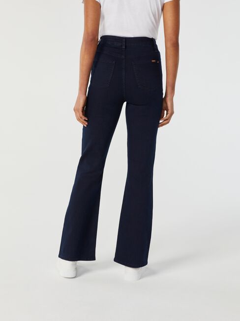 Helen High Waisted Flare Jeans, Dark Indigo, hi-res