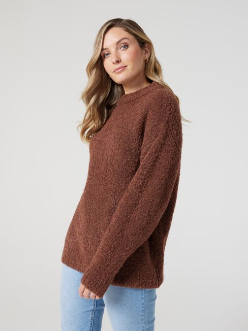 Kate Oversize Pullover, Caramel, hi-res
