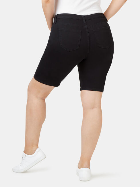 Talia Curve Embracer Knee Length Short, Black, hi-res