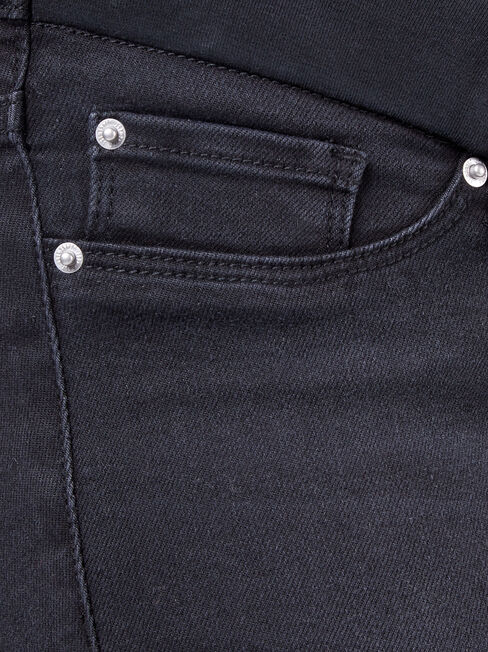 Heather Maternity Classic Skinny, Black, hi-res