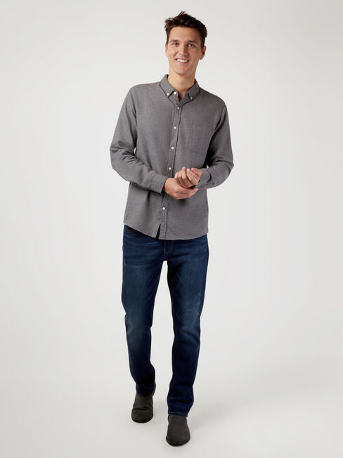 LS Vinson Brushed Shirt, Grey, hi-res