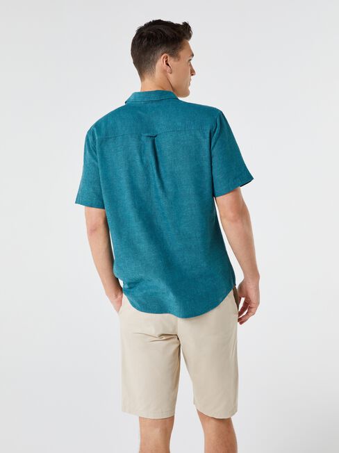 SS Wolf Textured Shirt, Jadeite, hi-res