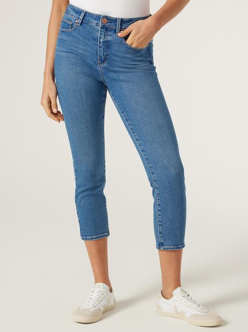 Kara Mid Waisted Skinny Capri, Bright Vintage, hi-res