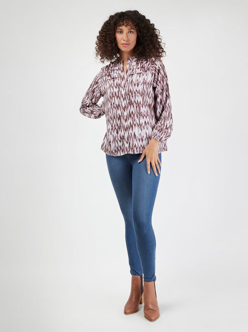 Amira Frill Top, Purple, hi-res