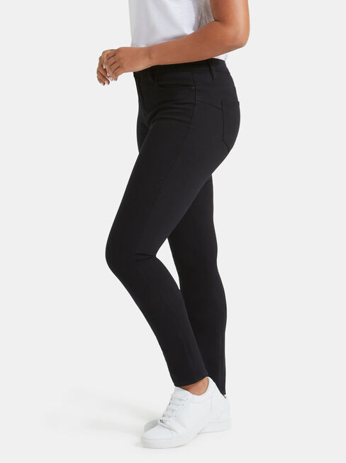Butt Lifter Skinny Jeans, Black, hi-res