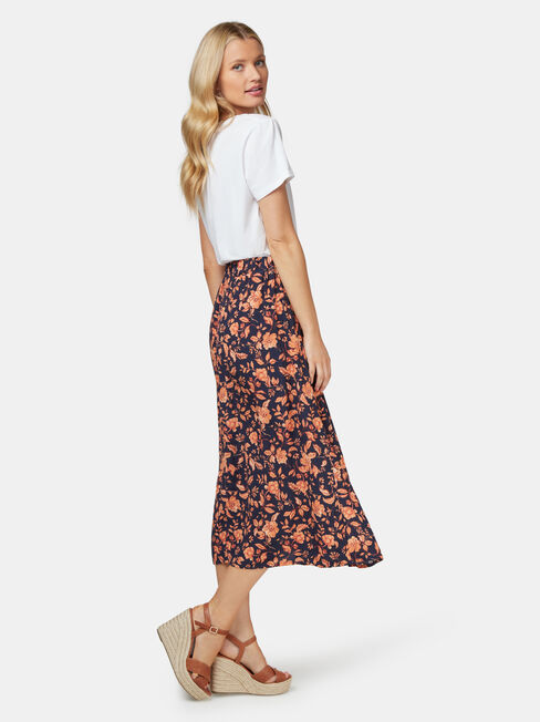 Imogen Split Midi Skirt, Floral, hi-res