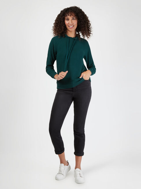 Khloe Soft Touch Hoodie, Green, hi-res