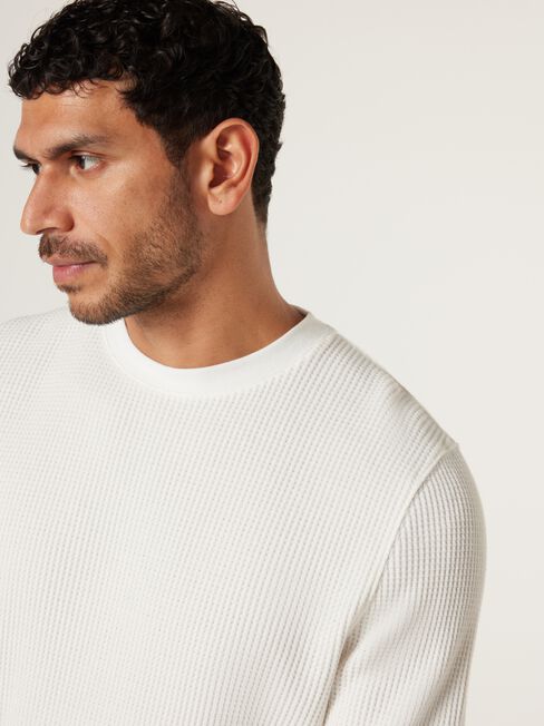 Berlin Waffle Crew Neck Long Sleeve Tee