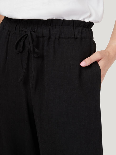 Willow Wide Leg Pant, Black, hi-res