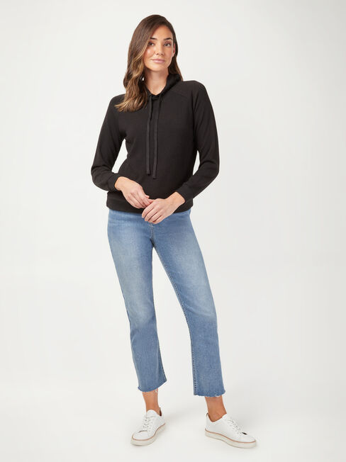 Khloe Soft Touch Hoodie, Black, hi-res