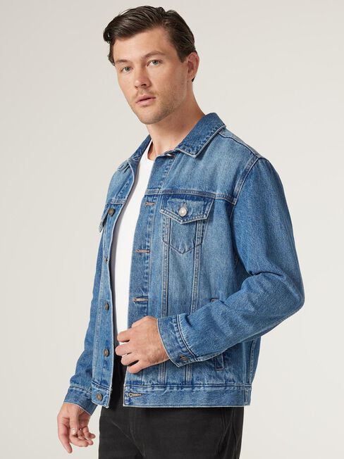 Drew Denim Jacket, Blue, hi-res