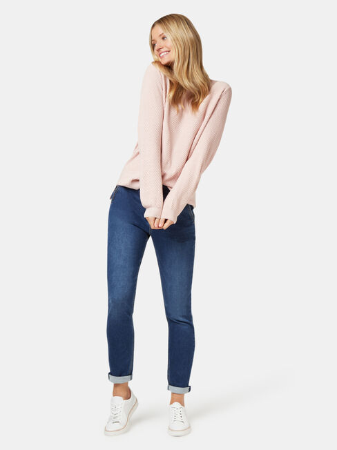 Ally Bobble Pullover, Pink, hi-res