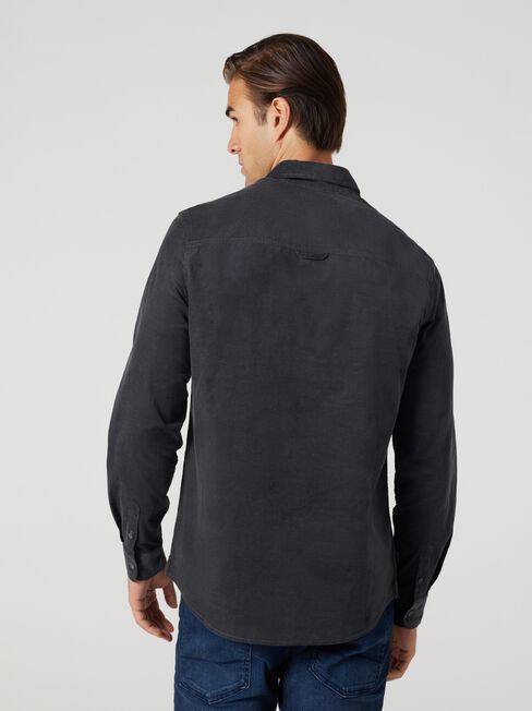 Jamie Corduroy Long Sleeve Shirt, Grey, hi-res