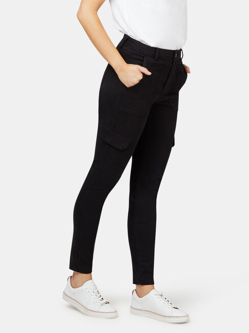 Frankie Utility Pant, Black, hi-res