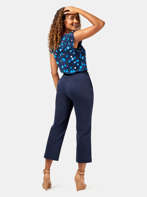 Arianna Button Side Pant, Blue, hi-res
