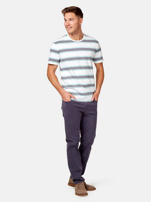 Slim Straight Jeans Navy, Coloured, hi-res